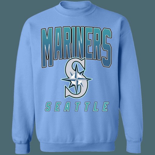 Vintage MLB Seattle Mariners Crewneck Sweatshirt Hoodie Shirt for Fans - Image 2
