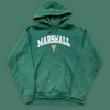 Vintage Marshall University Spell Out Hoodie in Pine Green with NCAA Sport Shirts for Girls