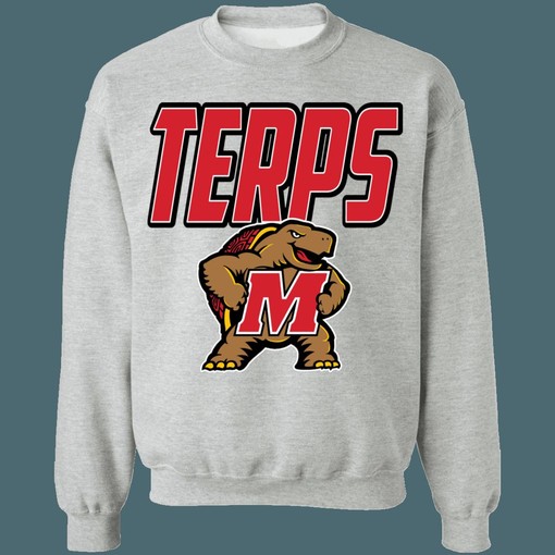 Vintage Maryland Terrapins TERPS NCAA Sweatshirt Hoodie Shirt - NCAA Shirts for Men