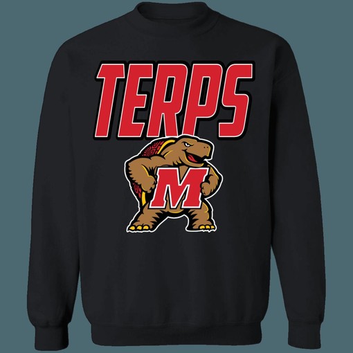 Vintage Maryland Terrapins TERPS NCAA Sweatshirt Hoodie Shirt - NCAA Shirts for Men - Image 2