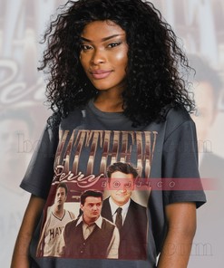 Vintage Matthew Perry T-Shirt - Friends Homage Fan Tee - Funny Movie Shirts for Women
