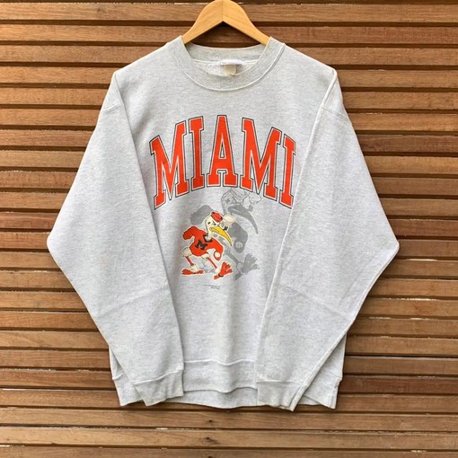 Vintage Miami Hurricanes Football Gear - T-Shirts, Sweatshirts, and Hoodies for NCAA Fans