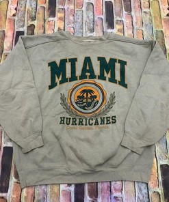 Vintage Miami Hurricanes Football Gifts - T-Shirts, Sweatshirts, and Hoodies for NCAA Fans