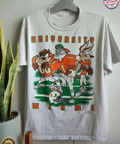 Vintage Miami Hurricanes Looney Tunes T-Shirt, Sweatshirt, and Hoodie - NCAA Shirts for Men and Women