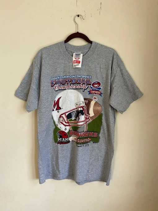 Vintage Miami University Redhawks Championship Sweatshirt Hoodie - NCAA Shirts for Men and Women