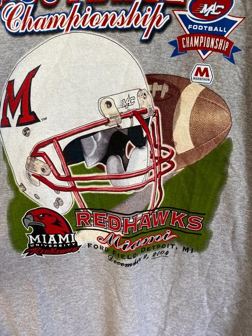 Vintage Miami University Redhawks Championship Sweatshirt Hoodie - NCAA Shirts for Men and Women - Image 2