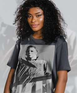 Vintage Michael Myers Homage Shirt - Retro T-Shirt for Fans of Friday the 13th and Stranger Things Themes