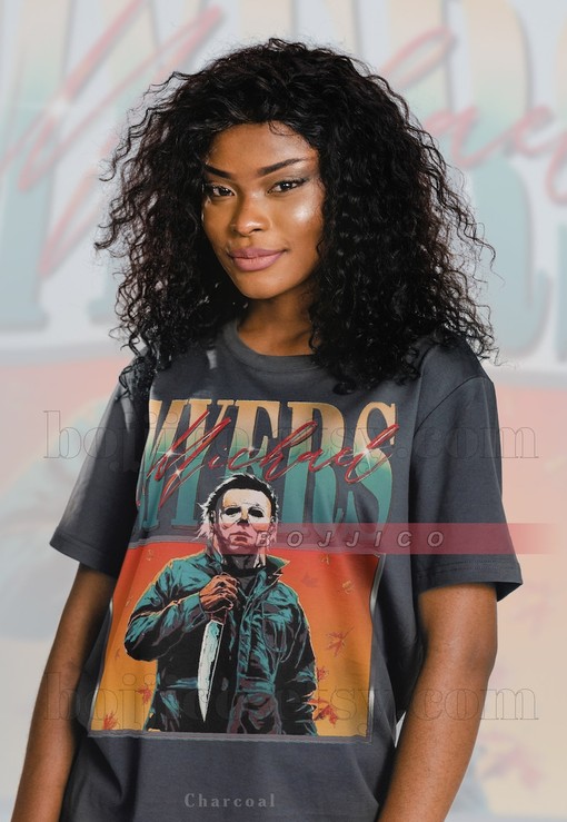 Vintage Michael Myers Thriller T-Shirt - Homage Tshirt with Jason Voorhees Friday the 13th and Halloween Themes