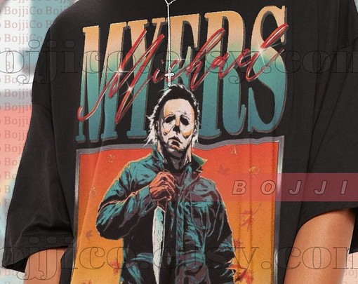 Vintage Michael Myers Thriller T-Shirt - Homage Tshirt with Jason Voorhees Friday the 13th and Halloween Themes - Image 2
