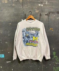 Vintage Michigan '97 Champions Sweatshirt, Hoodie, and T-Shirt - Full Size Gifts for NCAA Fans