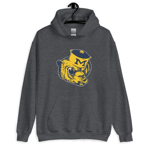 Vintage Michigan Crewneck Sweatshirt Hoodie Shirt with Wolverine Mascot Art - Image 3