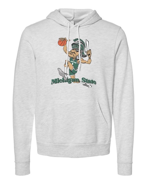 Vintage Michigan State Spartans Dunking Gruff Sparty Shirt or Hoodie Sweatshirt, Retro MSU Appare