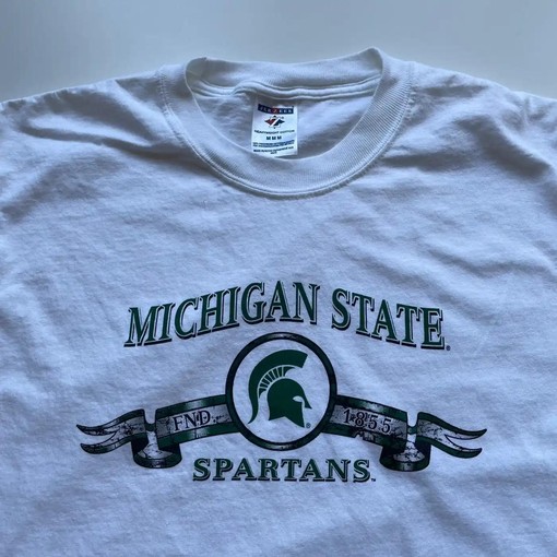 Vintage Michigan State Spartans NCAA Graphic Sweatshirt Hoodie - Football Game Day T-Shirt Lover - Image 2