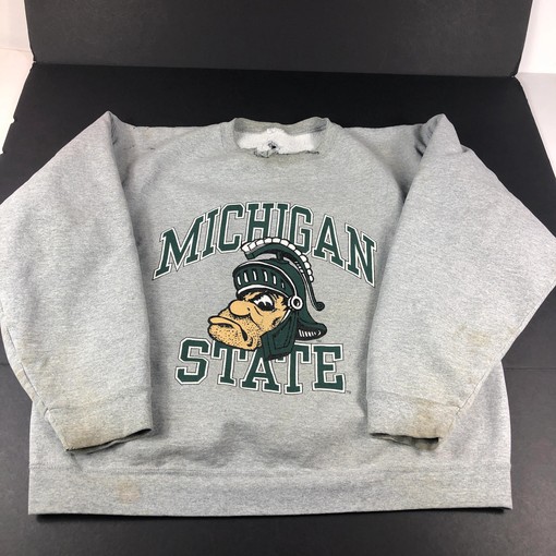 Vintage Michigan State Spartans Thrashed Grey Shirt, Hoodie, and Sweatshirt - NCAA Shirts for Men and Women