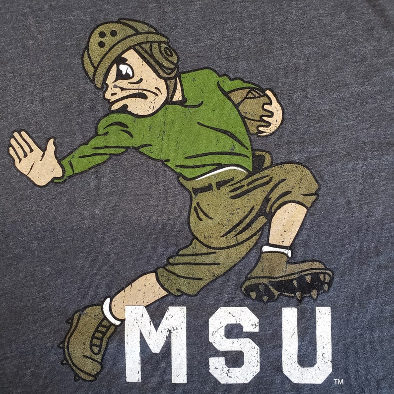Vintage Michigan State University Leatherhead Sparty Shirt, Retro MSU Apparel with NCAA Shirts for Men - Image 3