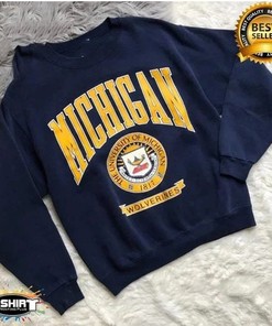 Vintage Michigan Wolverines Crewneck Hoodie and Sweatshirt - NCAA Shirts for Men and Women