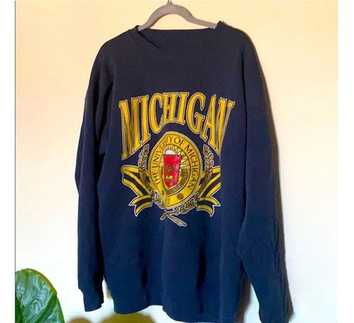 Vintage Michigan Wolverines Crewneck, Print Logo, and Sweatshirt - NCAA Shirts for Men and Women