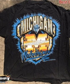 Vintage Michigan Wolverines Football and Basketball Shirt and 90s Vintage Shirt - NCAA Shirts for Men and Women