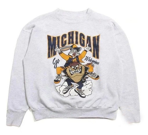 Vintage Michigan Wolverines Looney Tunes Sweatshirt, University of NCAA Shirt, and Unisex Shirt - NCAA Shirts
