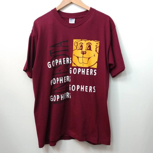 Vintage Minnesota Football Fan Shirt with Single Stitch Golden Gophers T-Shirt and NCAA Gifts