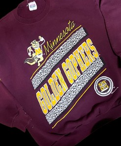 Vintage Minnesota Golden Gophers Crewneck Sweatshirt 1991 Saturday's Hero for Football Lover Gifts