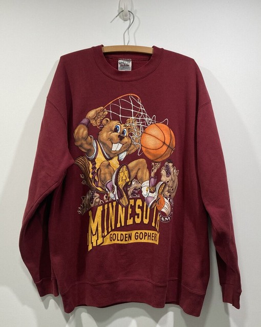 Vintage Minnesota Golden Gophers Crewneck Sweatshirt, Hoodie Great for NCAA Minnesota Golden Gophers Fans