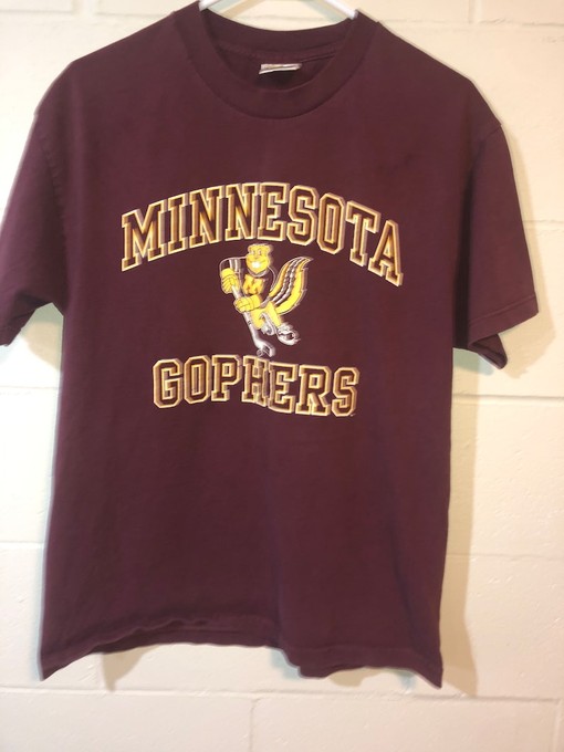 Vintage Minnesota Golden Gophers Hockey Shirt for Football Fans