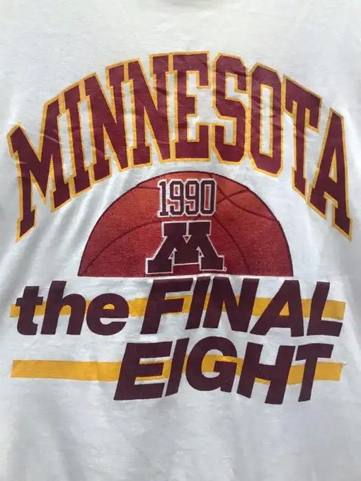 Vintage Minnesota Golden Gophers Men's NCAA T Shirt for Football Fans