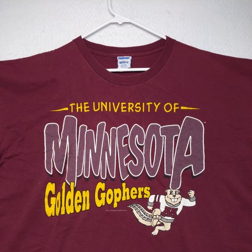 Vintage Minnesota Golden Gophers Men's Shirt for Football Fans