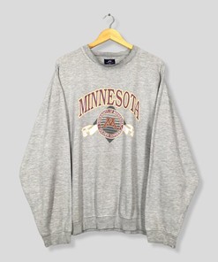 Vintage Minnesota Golden Gophers NCAA Sweatshirt University Of Minnesota Big Printed Crewneck, Perfect Collection