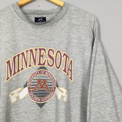 Vintage Minnesota Golden Gophers NCAA Sweatshirt University Of Minnesota Big Printed Crewneck, Perfect Collection - Image 2
