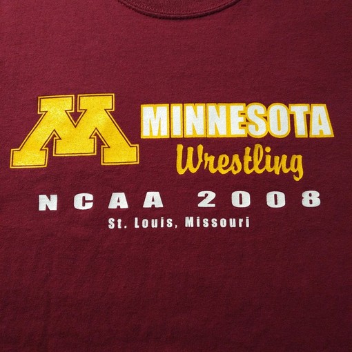 Vintage Minnesota Golden Gophers Wrestling NCAA Tournament Men's T-Shirt for Football Lover Gifts - Image 2