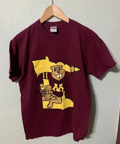 Vintage Minnesota Gopher Goldy T-Shirt for Football Fans