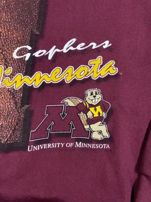 Vintage Minnesota Gophers Sweatshirt for NCAA Football Fans - Image 2