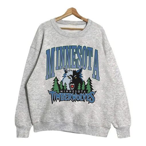Vintage Minnesota Timberwolves NBA Logo Sweatshirt, Tee, and Hoodie for Unisex - Image 2