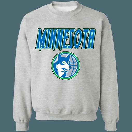 Vintage Minnesota Timberwolves NBA Sweatshirt Hoodie Shirt for NBA Fans