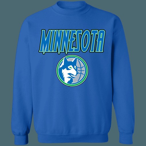 Vintage Minnesota Timberwolves NBA Sweatshirt Hoodie Shirt for NBA Fans - Image 2