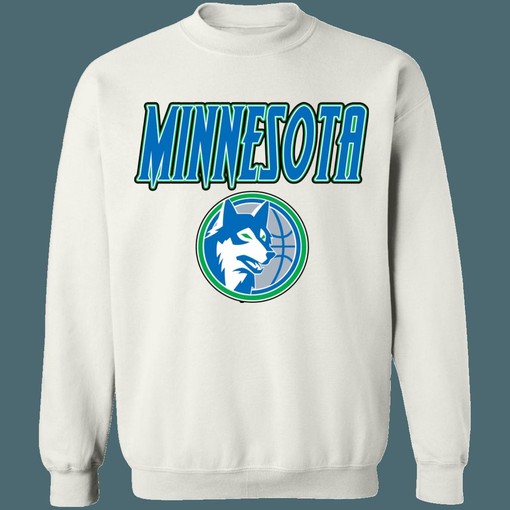 Vintage Minnesota Timberwolves NBA Sweatshirt Hoodie Shirt for NBA Fans - Image 3
