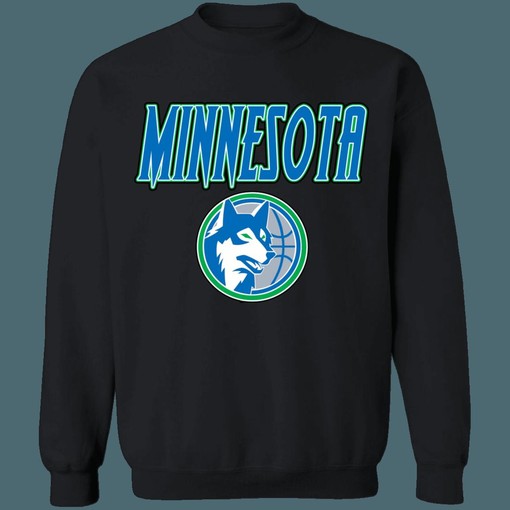 Vintage Minnesota Timberwolves NBA Sweatshirt Hoodie Shirt for NBA Fans - Image 4