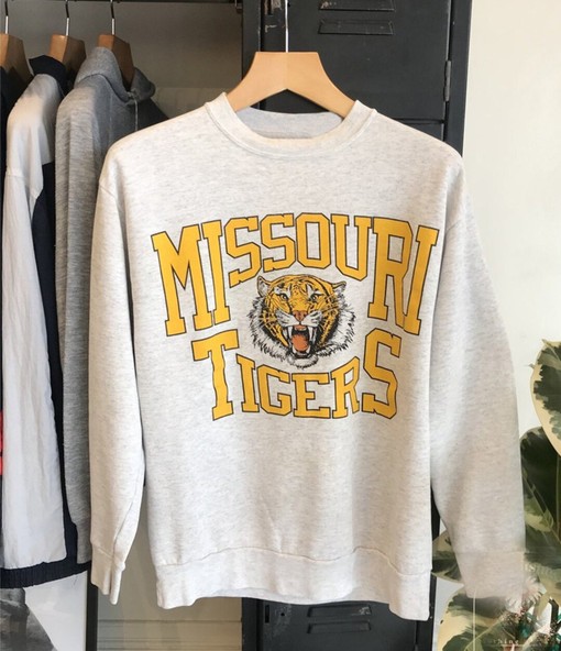 Vintage Missouri Tigers Logo Sweatshirt for NCAA Fans
