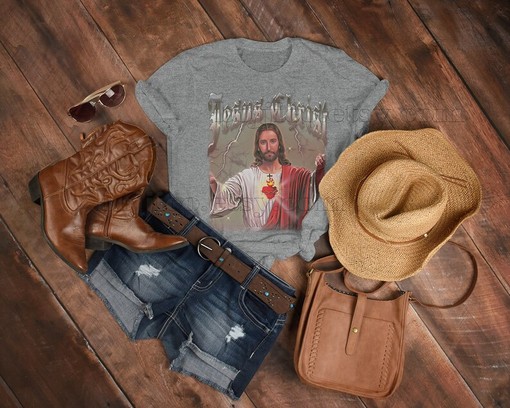 Vintage Movie Shirt - JESUS CHRIST Ultimate Deadlifter Unisex Tee - Image 3