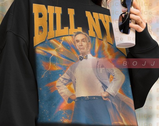 Vintage Movie Shirt of Bill Nye, Homage T-shirt, Fan Tees, Retro 90s Sweater for Movie Fans, The Science Guy - Image 2