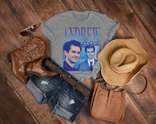 Vintage Movie Shirts: RETRO ANDREW GARFIELD Shirt, Film T-shirt for Movie Fans, Andrew Garfield Fan Tees - Image 3
