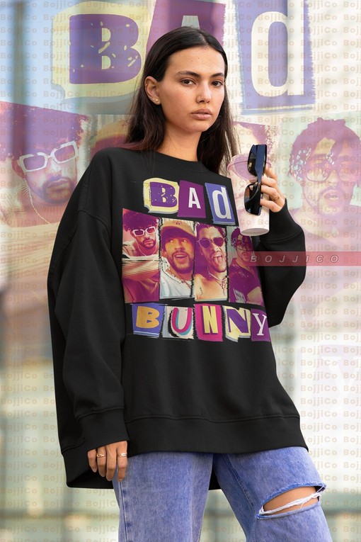 Vintage Movie Shirts: RETRO BAD BUNNY Ransom Sweatshirt, BadBunny Tribute Rap Shirt, Ocasio Vintage Tee