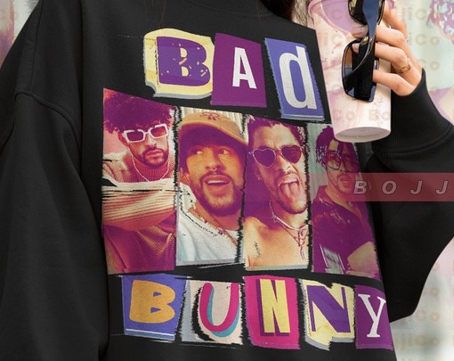 Vintage Movie Shirts: RETRO BAD BUNNY Ransom Sweatshirt, BadBunny Tribute Rap Shirt, Ocasio Vintage Tee - Image 4
