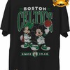 Vintage NBA Boston Celtics American Basketball Shirt, with Disney Mickey & Minnie - Unisex NBA Shirt