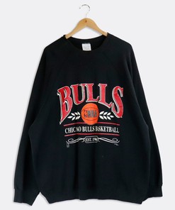 Vintage NBA Chicago Bulls Orange Basketball Unisex Sweatshirt Hoodie Shirt - Retro NBA Style