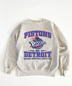 Vintage NBA Detroit Pistons Logo Sweatshirt, Hoodie, Unisex Sweater