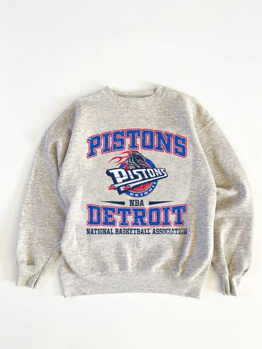 Vintage NBA Detroit Pistons Logo Sweatshirt, Hoodie, Unisex Sweater