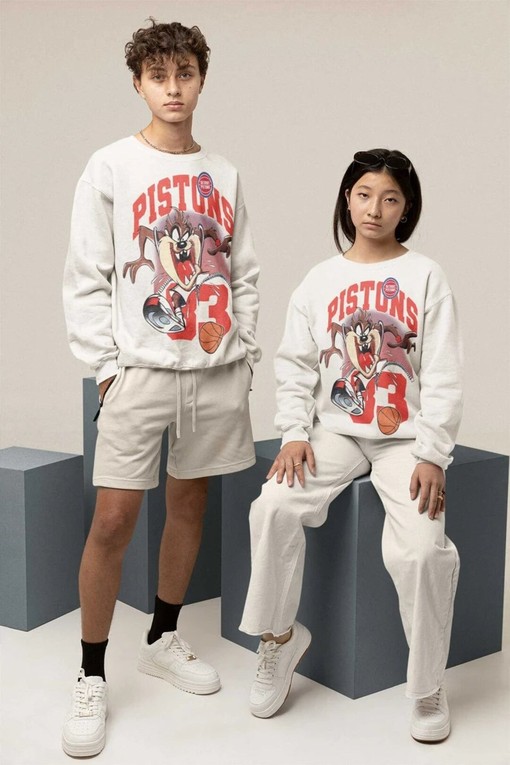 Vintage NBA Detroit Pistons Looney Tunes Taz Shirt, Unisex Sweatshirt